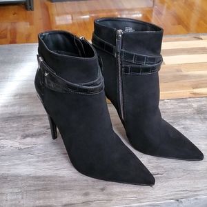 Brand New Faux Suede Black Booties